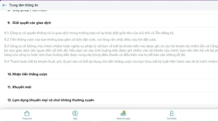Tuân thủ điều kiện khi giao dịch tài chính nạp rút tiền